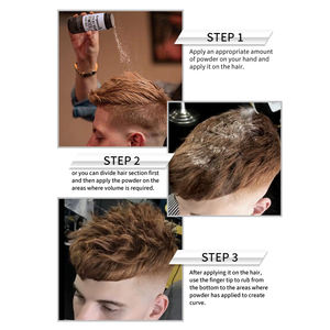 Logo personnalisé 1s, tenue instantanée, aucune couleur, forte tenue, volume des cheveux, poudre coiffante pour cheveux - Product Image 6