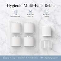 Tête de rechange pour rouleau à micro-aiguilles, tête de rechange pour dermaroller, tête de rechange pour soins de la peau, OEM ODM, logo personnalisé