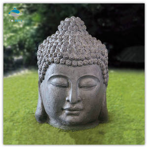 Tête de Bouddha Fontaine extérieure Décoration de la maison - Product Image 1