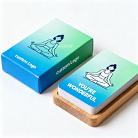 Cartes de luxe avec 50 affirmations positives, cartes de motivation, questions personnalisées, cartes d'affirmation pour la santé mentale
