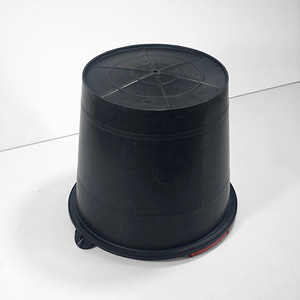 Thickened Black Plastic Bucket 15L Construction Cement Sand Agricultural Manure Use Round Blow Molding No Lid - Product Image 2