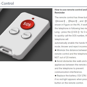Teléfonos Fijos Inalámbricos 4G para el Hogar con Alarma SOS/Punto de Acceso Wifi - Product Image 3