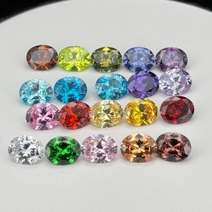 HQ đá quý kim cương hồng <span class=keywords><strong>Cubic</strong></span> <span class=keywords><strong>Zirconia</strong></span> hình bầu dục cắt CZ 2x3mm 6x8mm 13x18mm tổng hợp Zircon Tanzanite đá quý - Product Image 3
