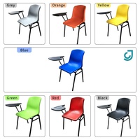 Chaise d'étude en plastique PP avec tablette d'écriture pour étudiants, idéale pour les cours et la formation – Vente en gros de fournitures scolaires universitaires