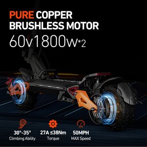 Monopattino Elettrico Fuoristrada ad Alta Velocità per Adulti con Batteria al Litio da 11 Pollici - Product Image 3