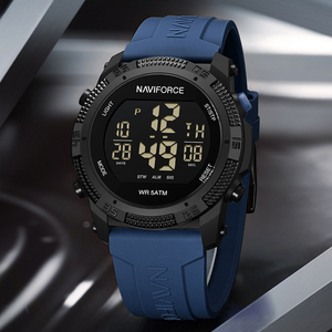 <span class=keywords><strong>Naviforce</strong></span> นาฬิกาผู้ชาย7104 BBE นาฬิกาข้อมือกีฬาแฟชั่นมีไฟ LED นาฬิกาดิจิตอล - Product Image 3