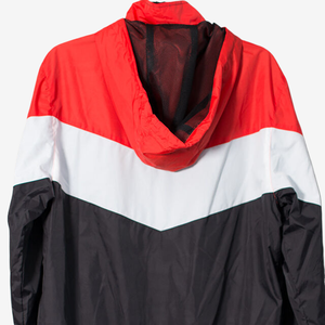 Veste en polyester recyclé personnalisée Coupe-vent imperméable à glissière en parachute écologique et élégant Vestes pour hommes de collège en cours d'exécution - Product Image 5