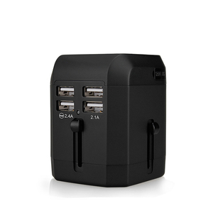 Wontravel Bộ chuyển đổi <span class=keywords><strong>AC</strong></span> thông minh 4 <span class=keywords><strong>USB</strong></span> 5v3.4a Bộ chuyển đổi du lịch phổ thông với tai nghe hỗ trợ chống cháy tất cả trong một - Product Image 1