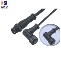 Prise de courant M12 mâle femelle personnalisée 2-8 broches connecteur de câble circulaire droit pour connecteurs de capteurs électriques-fil M12 M8