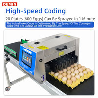 Impresora de Fecha de Producción, Máquina Codificadora de Alta Velocidad, Máquina de Impresión de Fecha de Caducidad para Huevos