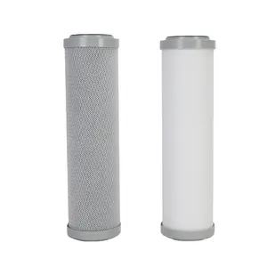 Портативная 10-дюймовая винтовая полая волокнистая УФ-мембрана с корпусом и насосом для наружного фильтра питьевой воды