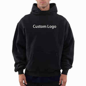 Sudaderas con capucha de hombre de gran tamaño personalizadas de algodón de alta calidad de 400gsm al por mayor - Product Image 2