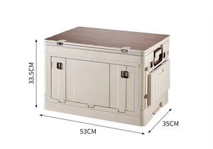 Foldable <b>Plastic</b> Outdoor Camping & Car Storage Box-Large Capacity Multi-Functional Organizer - Product Image 3