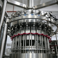 Machine de remplissage isobare 3-en-1 pour boissons gazeuses DCGF24-24-8, 6000 BPH, ligne d'embouteillage automatique de bouteilles PET pour sodas et eau pétillante