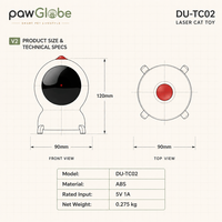 Jouet laser intelligent pour animaux de compagnie, pointeur laser pour chat avec télécommande via application, mode automatique et manuel, lumière 7 couleurs pour chats d'intérieur