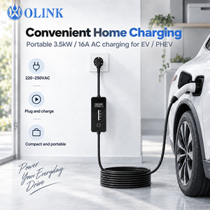 OLINK Kommerzieller GBT Typ2 Typ1 NACS <span class=keywords><strong>Walbox</strong></span> 3,5kW 16A Einstellbarer Strom Tragbares EV-Ladegerät 8A 10A 16A für Heimladung - Product Image 1