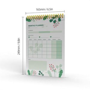 Cuaderno Planificador de Comidas Espiral con Impresión Personalizada, Calendario Semanal y Mensual, Bloc de Notas con Lista de Tareas - Product Image 6