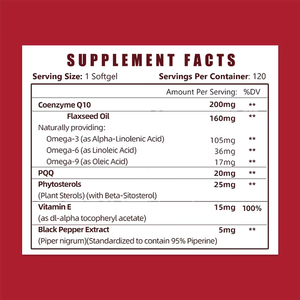 Private Label CoQ10 Softgel Capsule with Vitamin E Black Pepper Extract Raw Material Enhancing Mitochondrial Function Softgel - Product Image 2