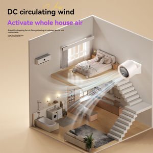 Ventilador de Escritorio Portátil Recargable de 2000mAh con 5 Velocidades, Luz LED y Función de Colgar en la Pared, Ideal para Camping - Product Image 4