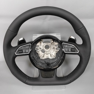 Volant en cuir personnalisé pour Audi <span class=keywords><strong>RS</strong></span> RS3 RS5 RS6 B8 B9 8P A1 A3 A4 A5 A6 A7 C6 C7 S3 S4 - Product Image 3