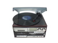 Tourne-disque vinyle 3 vitesses de haute qualité avec sortie USB, gramophone au design classique en bois, certifié CE, vente chaude en usine