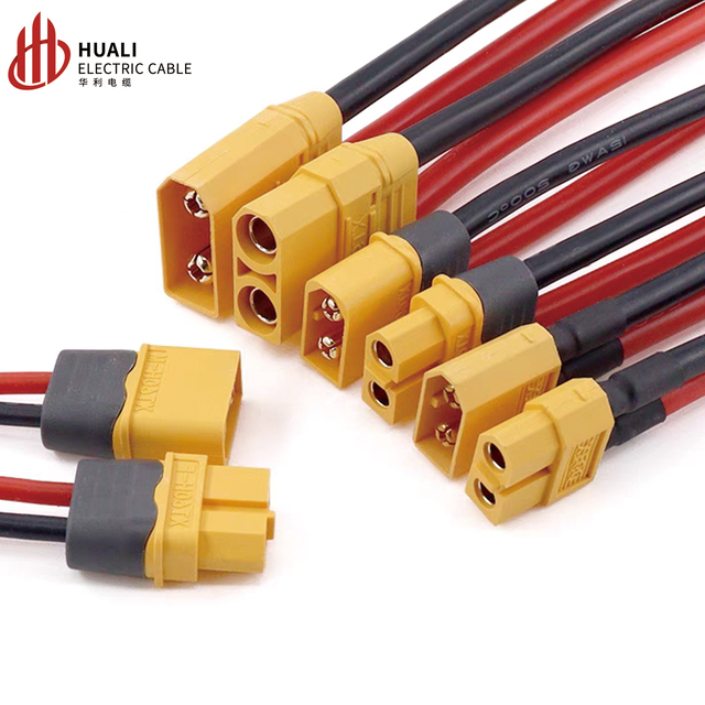 XT60h-f Adaptor Cable Mr30u Male Female Aeromodelling XT90 XT30 ESC Lithium Battery Plug High Current 20cm IP67 Rated Gold