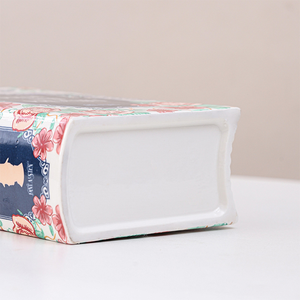 Vases en forme de livre mignons et luxueux de style nordique, décoration personnalisée pour le bureau, le salon, <span class=keywords><strong>la</strong></span> maison, vase en céramique en forme de livre pour fleurs - Product Image 5