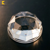 Verre Plano-Convexe pour Lumière LED, Demi-Boule en Cristal, Lentille Magique