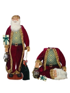 Santa Claus Eléctrico Animado de 190 cm que <span class=keywords><strong>Canta</strong></span> y Baila, Decoración Navideña Plegable y Retráctil con Sensor de Movimiento - Product Image 4
