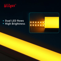 Ruban LED néon en silicone IP65 40x25mm, double rangée, fil de cuivre étamé 2x1mm², ignifuge B2, qualité alimentaire, 5 ans, UL94-V0