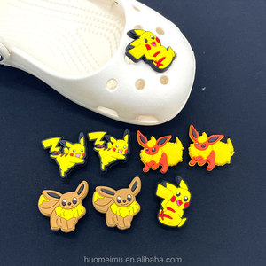 Zapatos <span class=keywords><strong>de</strong></span> PVC <span class=keywords><strong>Pikachu</strong></span> Cave y Flores para Zapatos, Accesorios <span class=keywords><strong>de</strong></span> Moda, Nuevos, Bonitos, <span class=keywords><strong>de</strong></span> Dibujos Animados, Unisex, Duraderos, Decoración Desmontable - Product Image 6