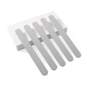 Stokta toptan Zebra tırnak dosyaları ve tamponlar 100/180 Emery çift taraflı etkili tırnak bakımı için düz desen - Product Image 6