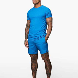 Servicio OEM, Conjunto de Camiseta y Pantalones Cortos de Verano, Transpirable, Casual, Camisetas Estampadas de Algodón, Superventas, para Gimnasio, Fitness y Entrenamiento - Product Image 3