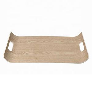 Nouvelle tendance Luxe Forme personnalisée Finition bois naturel Présentoir de service de nourriture Design Art Déco Plateau en bois multifonctionnel Utilisation Hôtel - Product Image 6