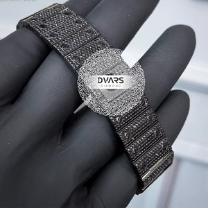 Hip Hop Square Alloy VVS Moissanite Luxury Quartz Watch 100% Pass Diamond Tester Water Resistant Unisex - Product Image 2