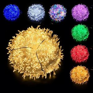 Guirlande lumineuse LED de Noël 10M-100M 2V en tissu imprimé, étanche, pour extérieur, fêtes, mariages, cadeaux, décoration - Product Image 1