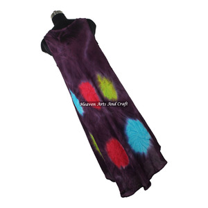 Vestido de Verano Tie Dye para Mujer, Hermoso y Atractivo, Sin Mangas, Elegante, Casual, Sexy, Vestido Tipo Paraguas - Product Image 2