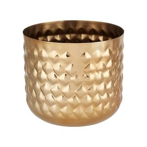 Metal Indoor Planter Pineapple Textured Decorative Flower Pot for Home Office Living Room Garden Decor - Product Image 1
