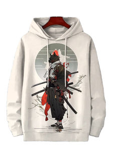 Sudadera con Capucha Oversize de Algodón 100% con Estampado de Caballo, 400g, Hombro Caído, Estilo Casual de Invierno, Venta al por Mayor Personalizada Unisex - Product Image 5