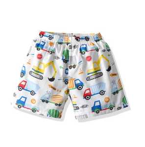 <b>Men</b> Blue Tropical Print Board Shorts Quick Dry Elastic Waist Casual Swim <b>Trunks</b> Short Length Polyester Material - Product Image 2
