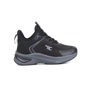 Black Lace Up Runners <b>for</b> <b>Men</b> Low Ankle Athletic Footwear Breathable Sports Sneakers Flexible Sole <b>for</b> Fitness and Jogging - Product Image 5