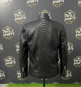 <b>Men's</b> Black <b>Gothic</b> Turtleneck Zipper <b>Jacket</b> Full Sleeve Solid Pattern Windproof Winter Heavyweight Leather <b>Jacket</b> - Product Image 3
