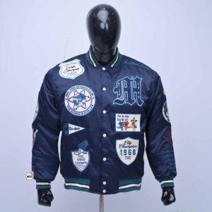 Premium Quality Wholesale Custom <b>Men's</b> Baseball Varsity <b>Jackets</b> Breathable <b>Canvas</b> Fabric Eco-Friendly Vintage Winter <b>Jackets</b> - Product Image 1