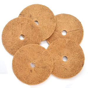 Anneaux de protection pour arbre en fibre de coco naturelle de haute qualité, tapis agricole contre les mauvaises herbes, tapis de couverture de sol, fabriqué au Vietnam - Product Image 1