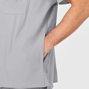 New Arrival Men's Solid Color Hospital Scrub Suits Lightweight Hospital Uniforms with Low MOQ for Healthcare Workers - Product Image 5