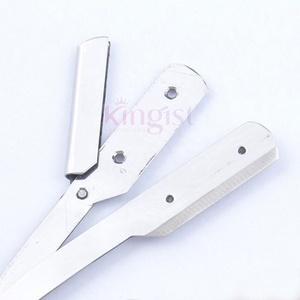 Professional Gold Plated <b>Barber</b> Hairdressing Razor Tool Holder Fashion Men's Disposable Shaver for Straight Beards Salon Use - Product Image 6