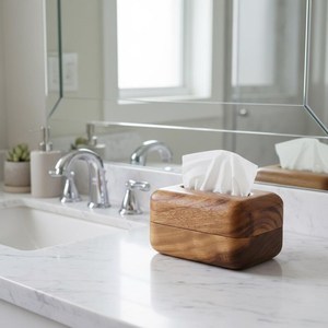 Wooden Bohemian Style Eco-friendly Durable <b>Tissue</b> Napkin <b>Holder</b> Box Decorative Storage Organizer for Home <b>Kitchen</b> Dining Table - Product Image 6