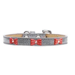 Handmade Highest Quality Genuine Leather Dog Collar With Bow <b>Stud</b> Design Manufacturer Supplier Saman Exports - Product Image 2