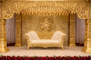 Mandap Indio Tradicional para Salones de Boda en EE. UU., Conjunto de Mandap Manavarai para Bodas del Sur de la India, Mandapam Kalyana Tradicional en Oferta en EE. UU. - Product Image 3