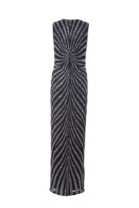 Vestido largo negro con lentejuelas |   Sin mangas para mujer |   Vestido de noche ajustado con cuello en V y abertura alta |   Ropa Elegante para Fiestas |   Vestido Formal de Corte Entallado - Product Image 2